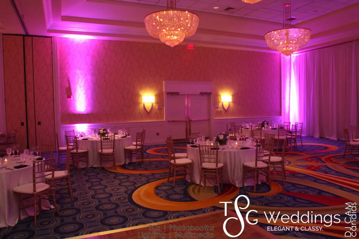 Wedding celebration and lighting at Marriott Hotel Quincy, gallery photo 2