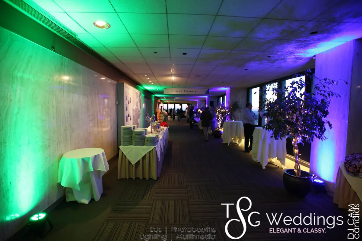 Wedding celebration and lighting at Top Of The Hub / Prudential Tower, gallery photo 3