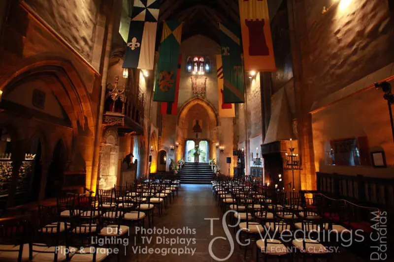 Wedding celebration and lighting at Hammond Castle, gallery photo 3