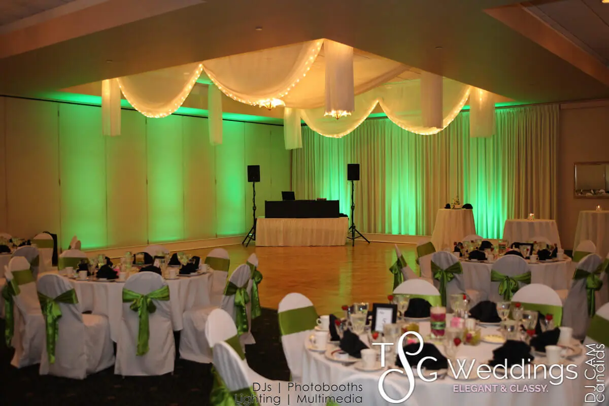Wedding lighting at Castleton Banquet & Conference Center