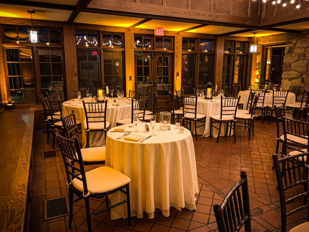 Wedding celebration and lighting at Willowdale Estate, gallery photo 44