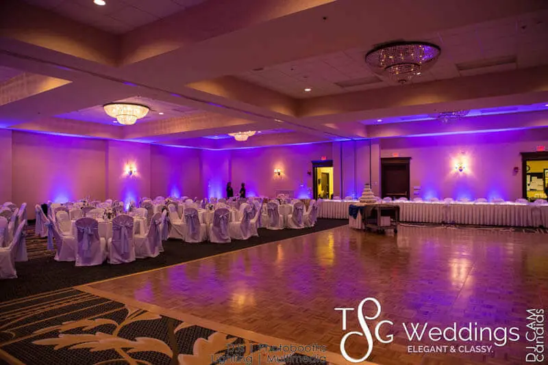 Wedding celebration and lighting at Double Tree Hilton, gallery photo 4