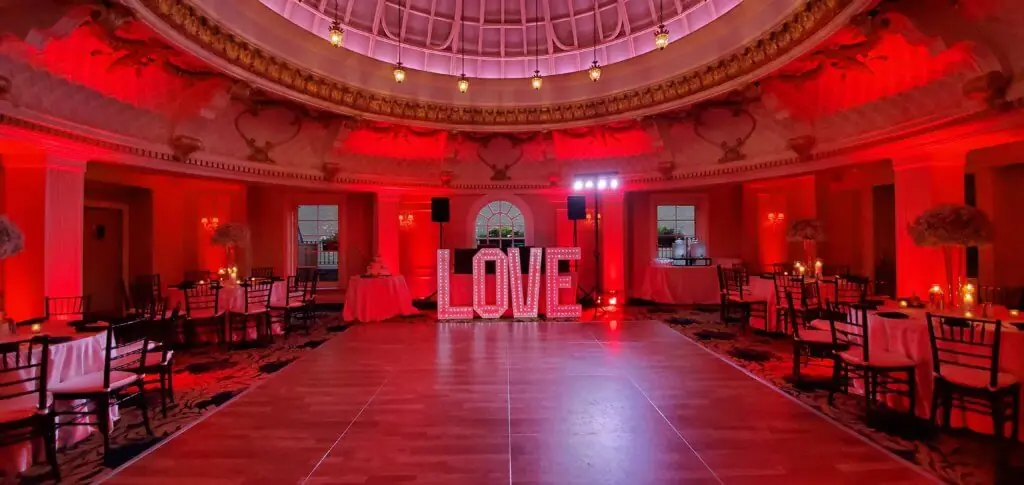 Wedding celebration and lighting at The Lenox Hotel, gallery photo 1
