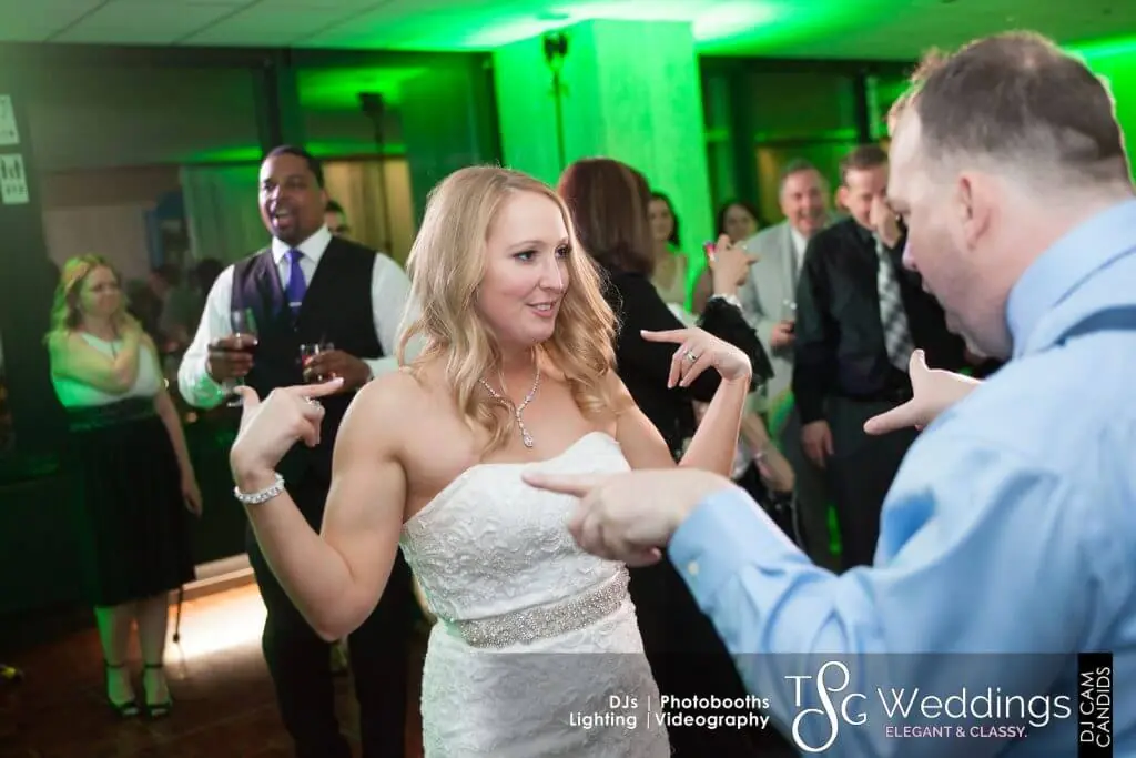 Wedding celebration and lighting at Top Of The Hub / Prudential Tower, gallery photo 7