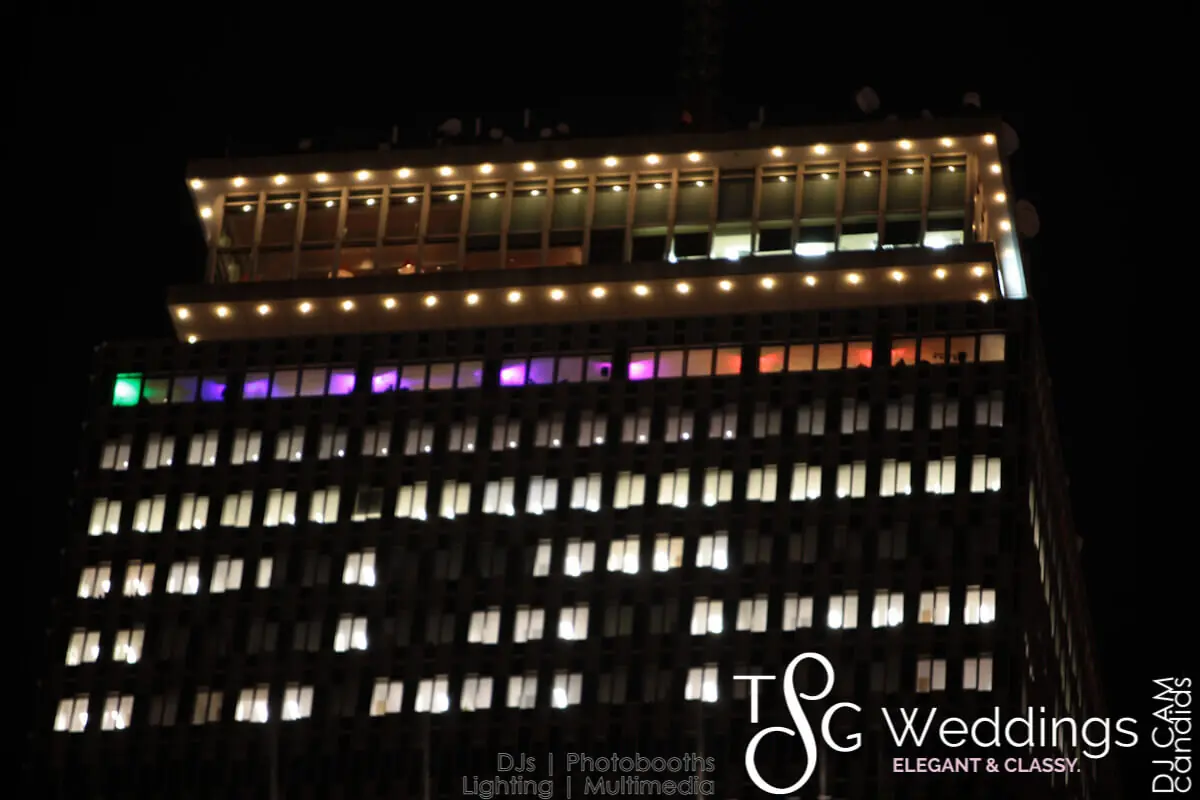 Wedding celebration and lighting at Top Of The Hub / Prudential Tower, gallery photo 4