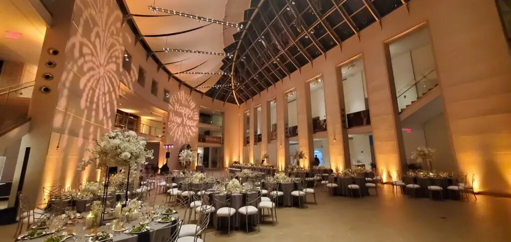 Wedding celebration and lighting at Peabody Essex Museum, gallery photo 24