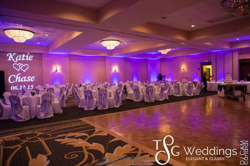 Wedding celebration and lighting at Double Tree Hilton, gallery photo 5