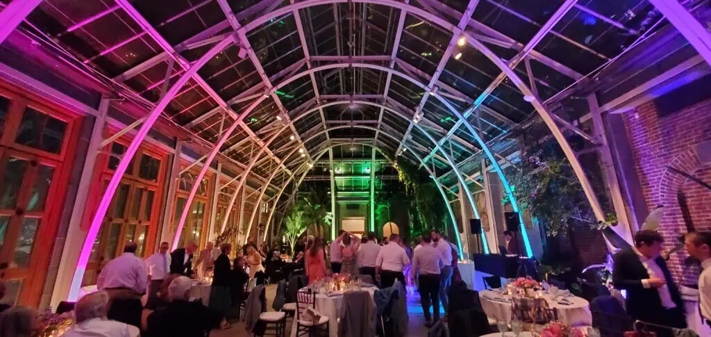 Wedding celebration and lighting at Tower Hill Botanic Gardens, gallery photo 5