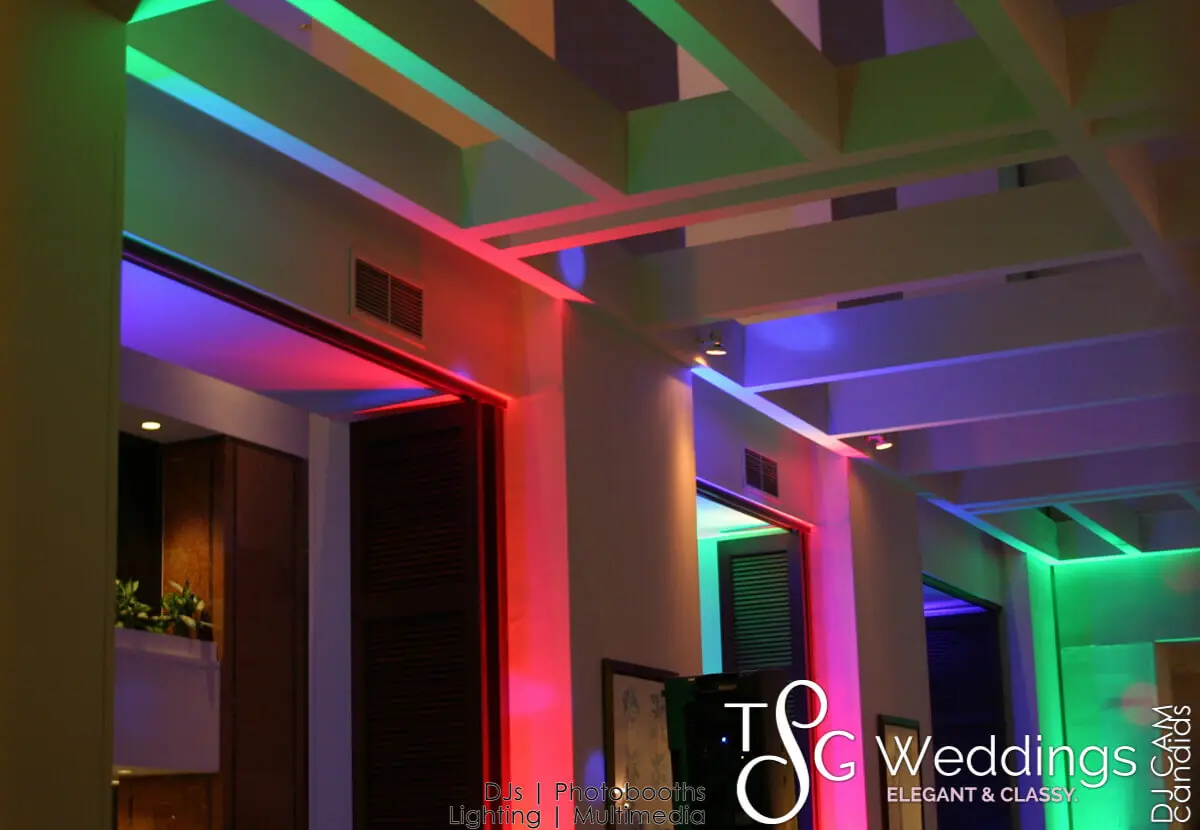 Wedding celebration and lighting at The Langham Hotel, gallery photo 6
