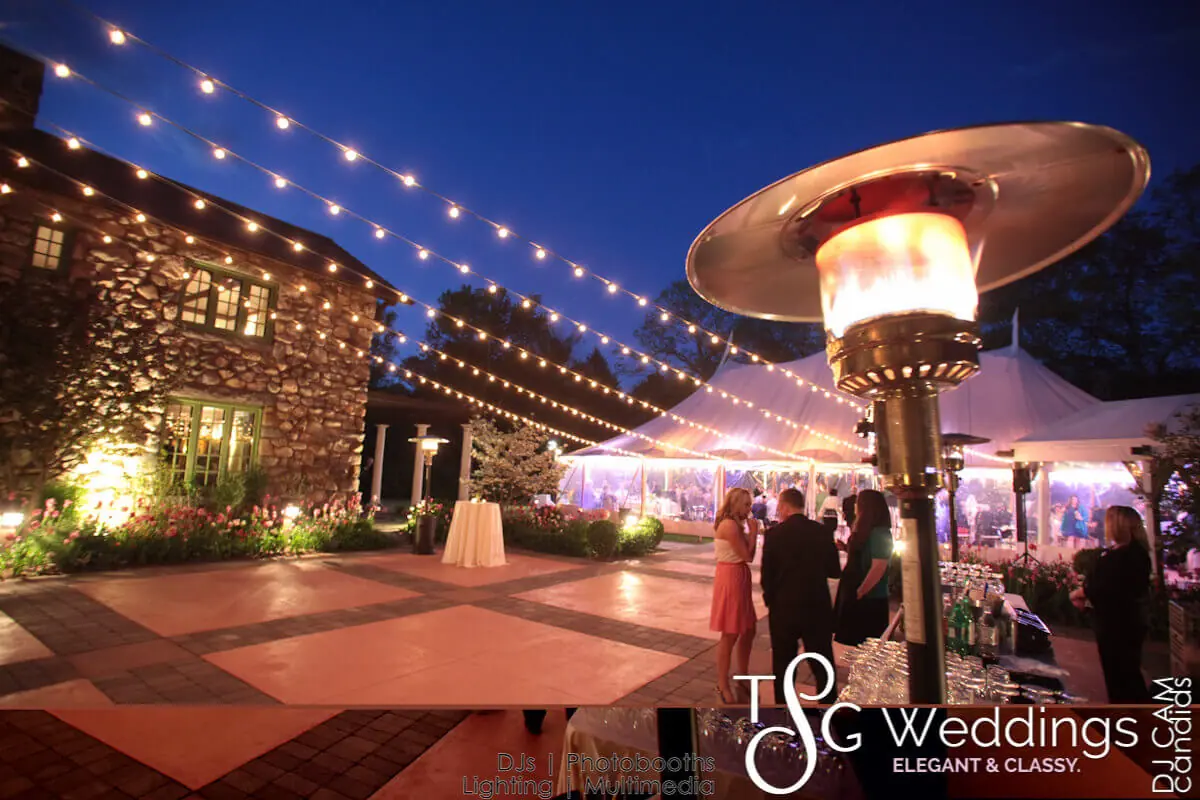 Wedding celebration and lighting at Willowdale Estate, gallery photo 15