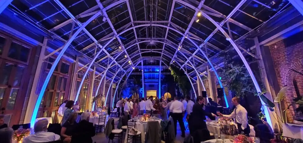 Wedding celebration and lighting at Tower Hill Botanic Gardens, gallery photo 10