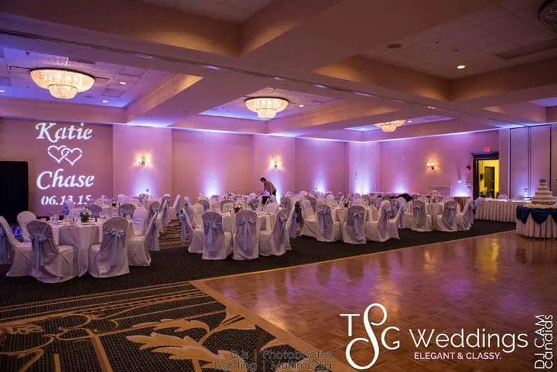 Wedding celebration and lighting at Double Tree Hilton, gallery photo 8