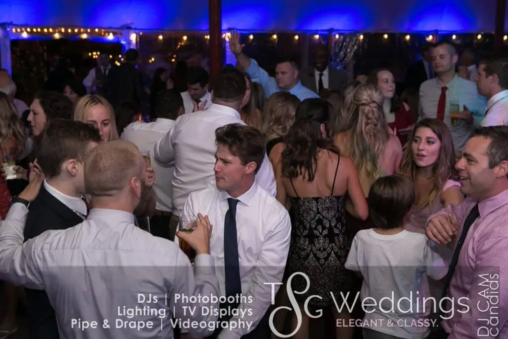 Wedding celebration and lighting at Willowdale Estate, gallery photo 26