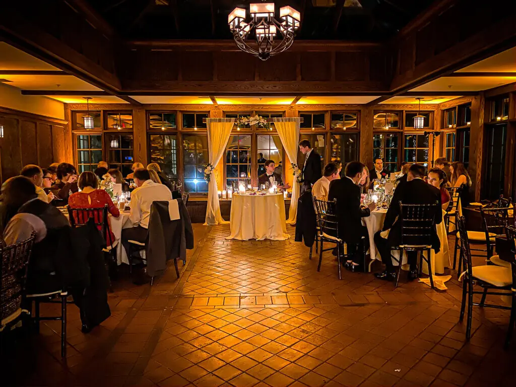 Wedding celebration and lighting at Willowdale Estate, gallery photo 39