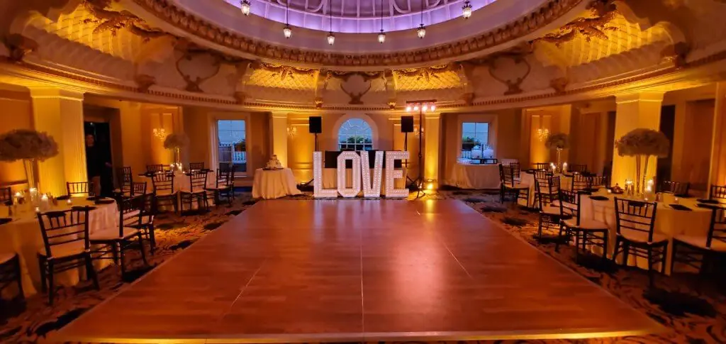 Wedding celebration and lighting at The Lenox Hotel, gallery photo 4