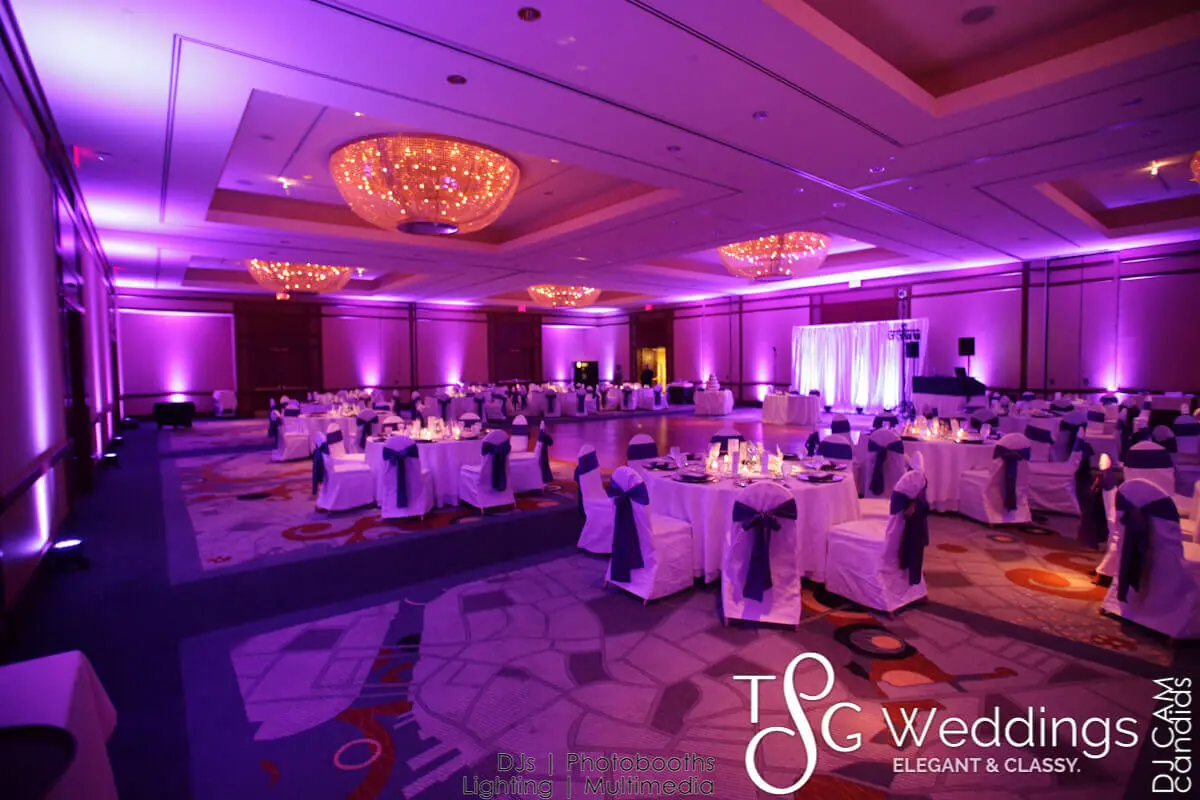 Wedding celebration and lighting at Hilton Boston Logan Airport, gallery photo 1