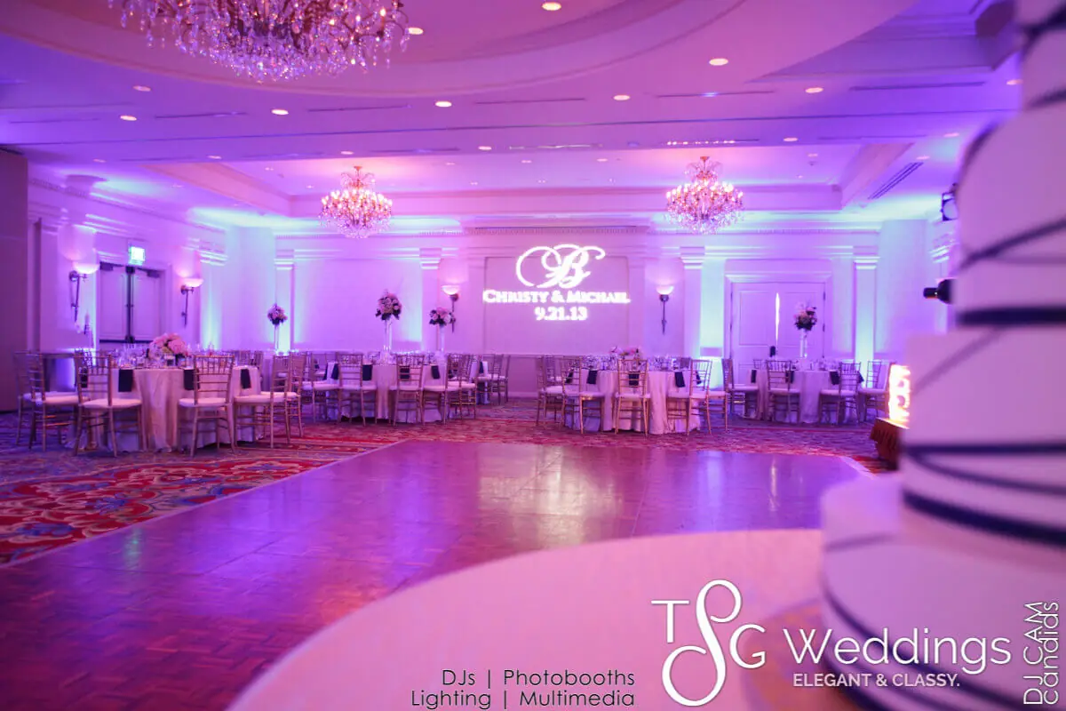 Wedding lighting at Wentworth By The Sea
