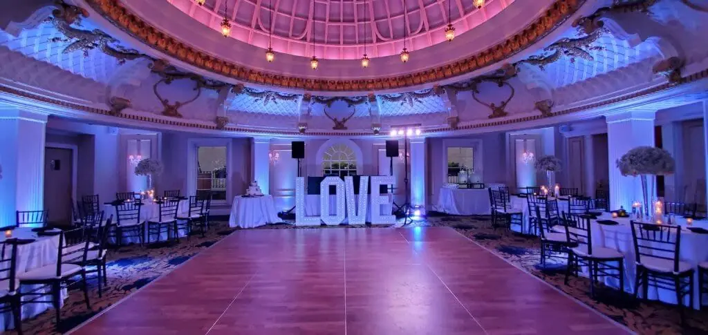 Wedding celebration and lighting at The Lenox Hotel, gallery photo 10