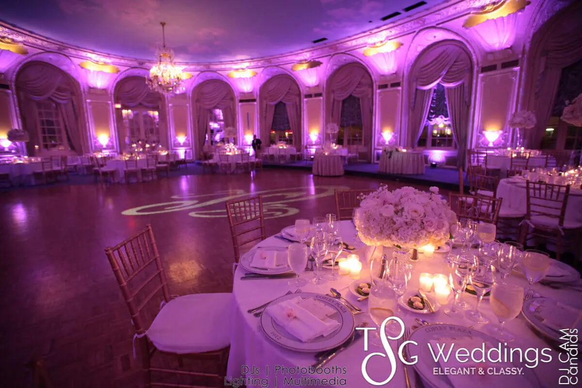 Wedding celebration and lighting at Fairmont Copley Plaza, gallery photo 12