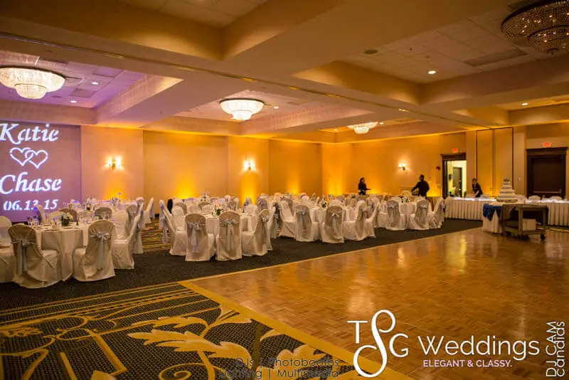 Wedding celebration and lighting at Double Tree Hilton, gallery photo 6
