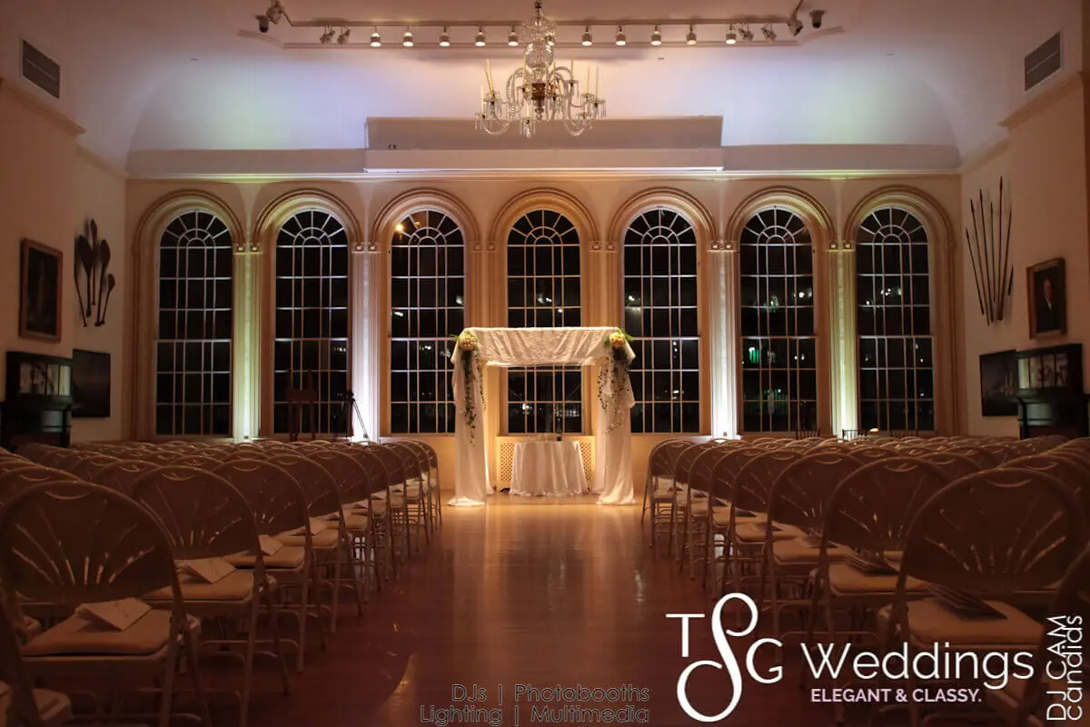 Wedding celebration and lighting at Peabody Essex Museum, gallery photo 1