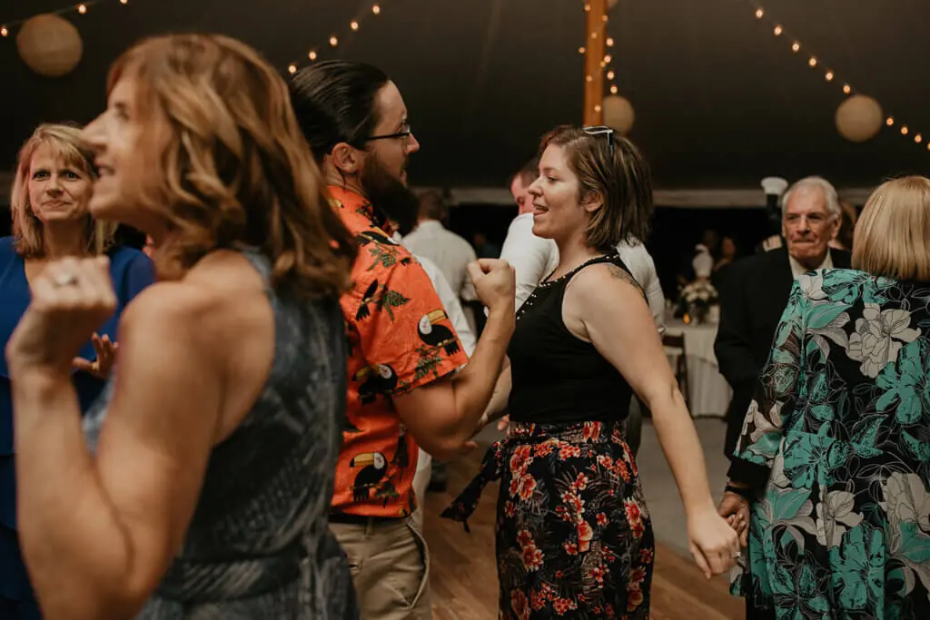 Wedding celebration and lighting at Glen Magna Farm, gallery photo 8