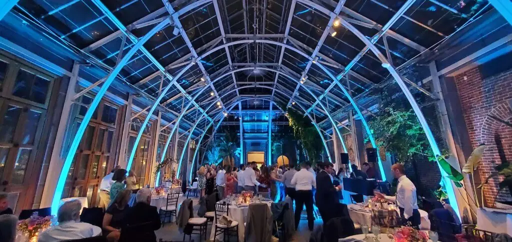 Wedding celebration and lighting at Tower Hill Botanic Gardens, gallery photo 9