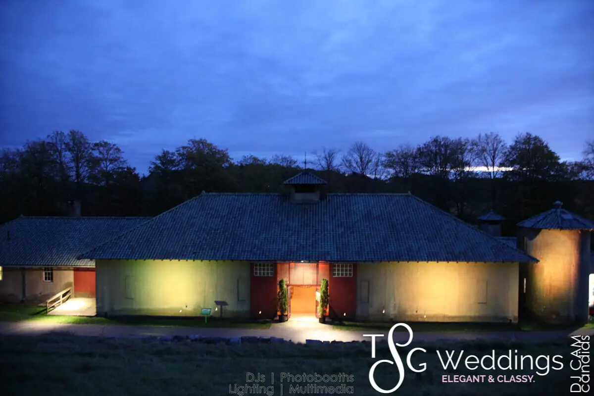 Wedding celebration and lighting at The Crane Estate Barn, gallery photo 5