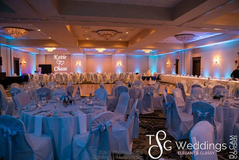 Wedding celebration and lighting at Double Tree Hilton, gallery photo 11