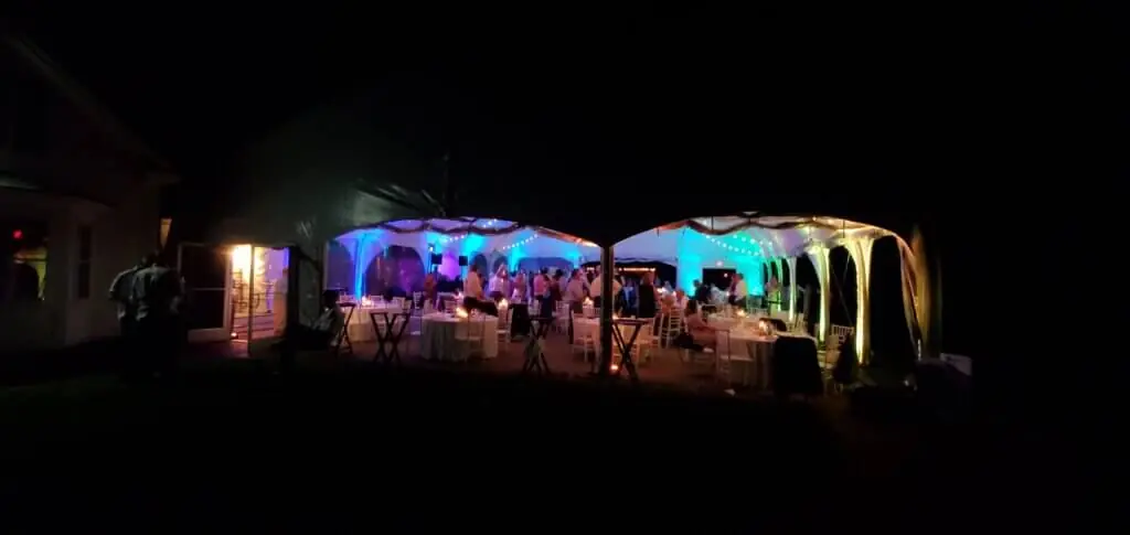 Wedding celebration and lighting at Fruitlands Museum, gallery photo 5