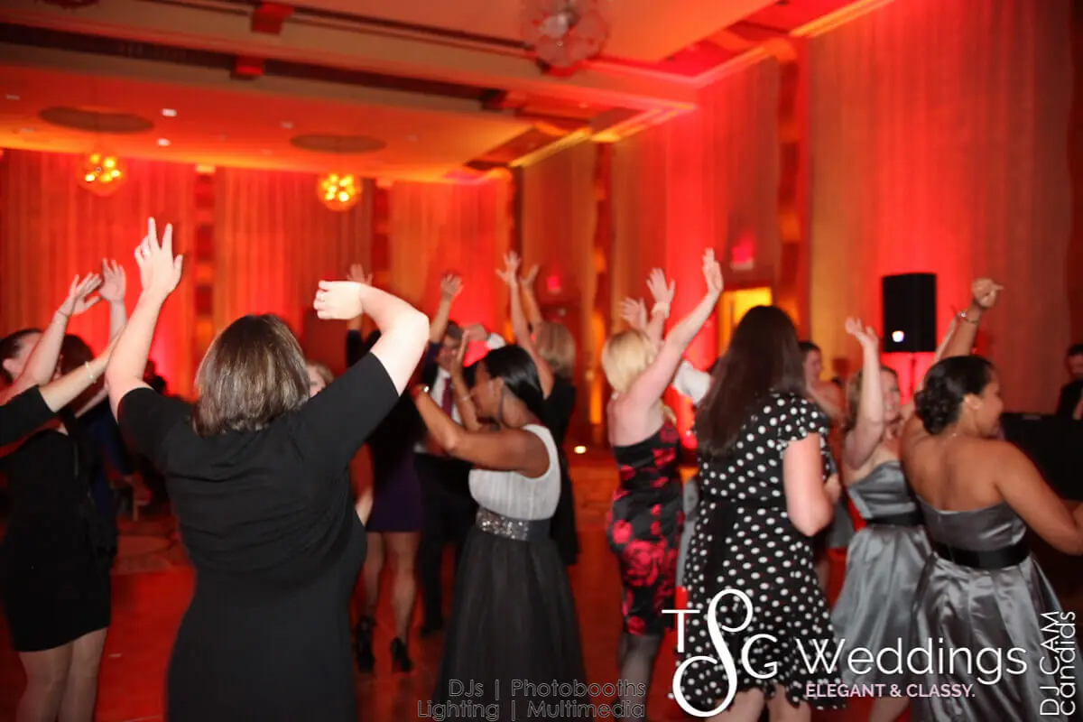Wedding lighting at Renaissance Boston Waterfront Hotel