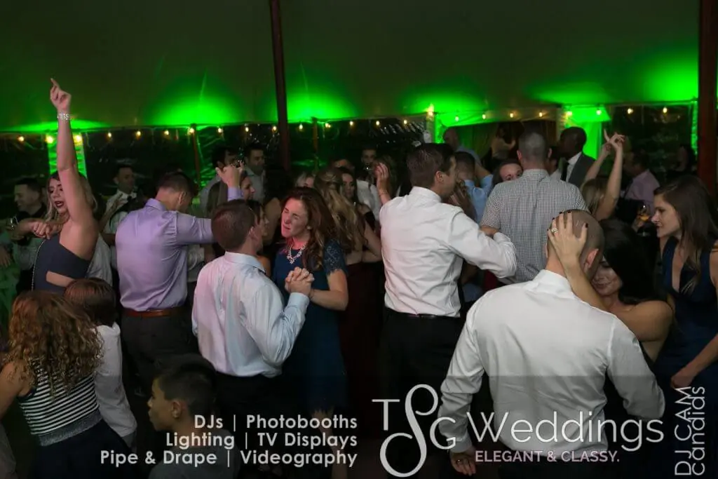Wedding celebration and lighting at Willowdale Estate, gallery photo 24