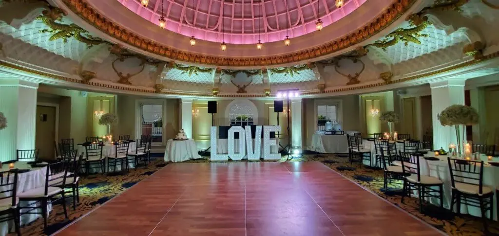 Wedding celebration and lighting at The Lenox Hotel, gallery photo 7