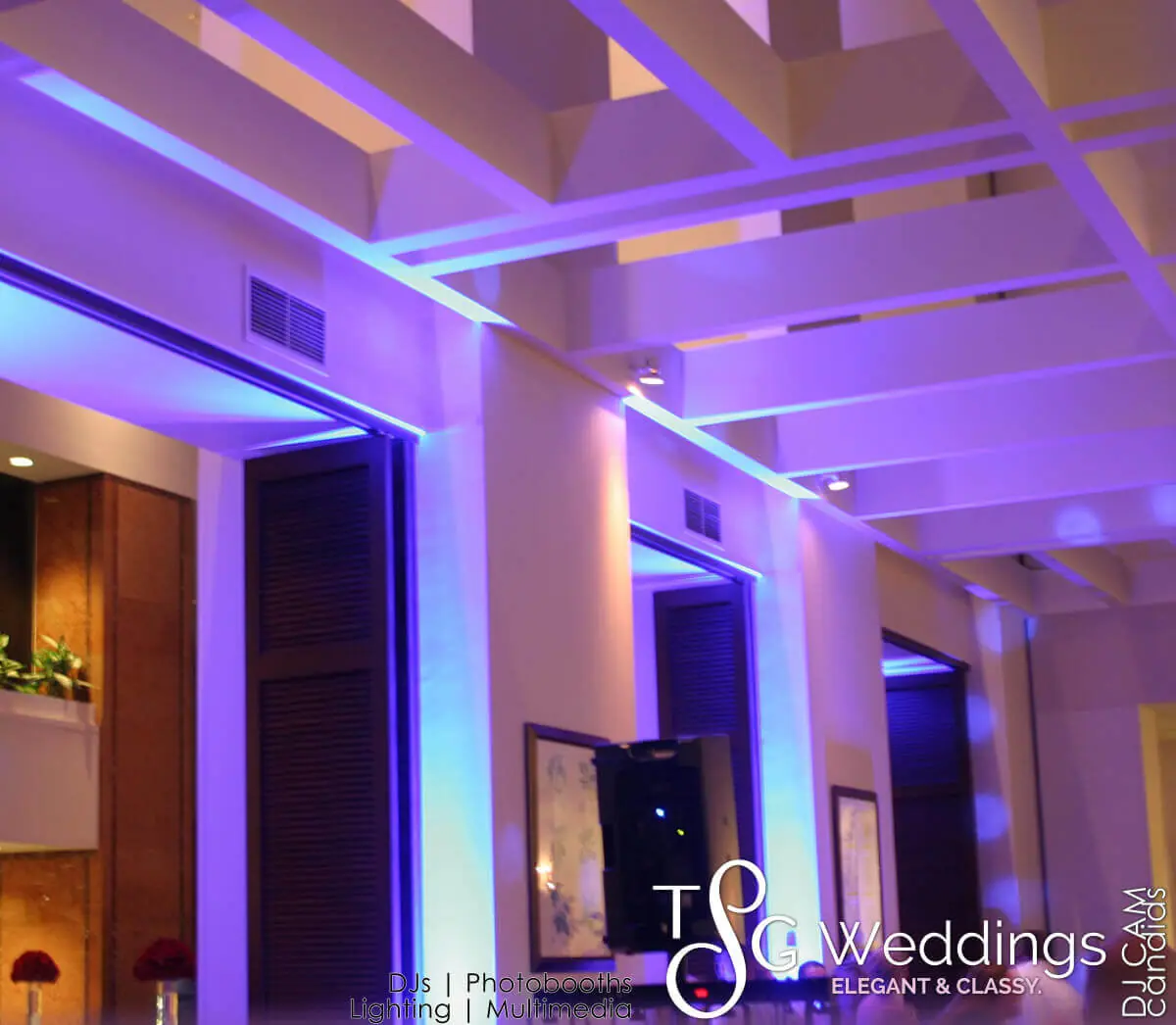 Wedding celebration and lighting at The Langham Hotel, gallery photo 5