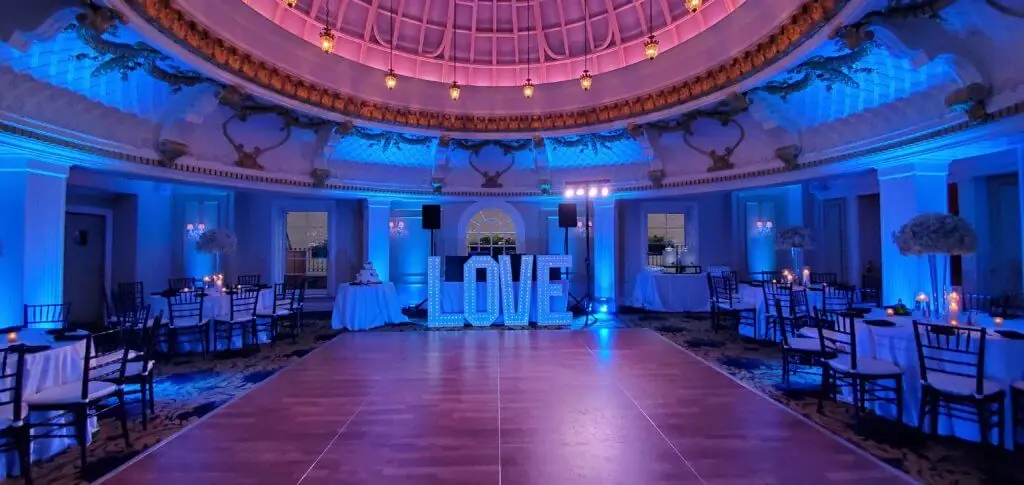Wedding celebration and lighting at The Lenox Hotel, gallery photo 11