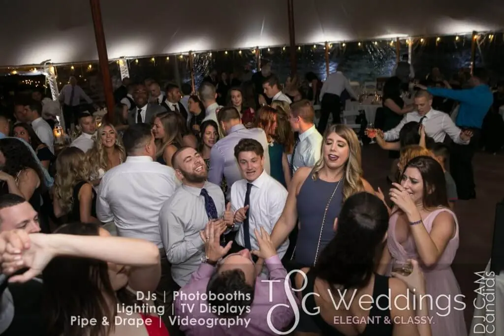 Wedding celebration and lighting at Willowdale Estate, gallery photo 21
