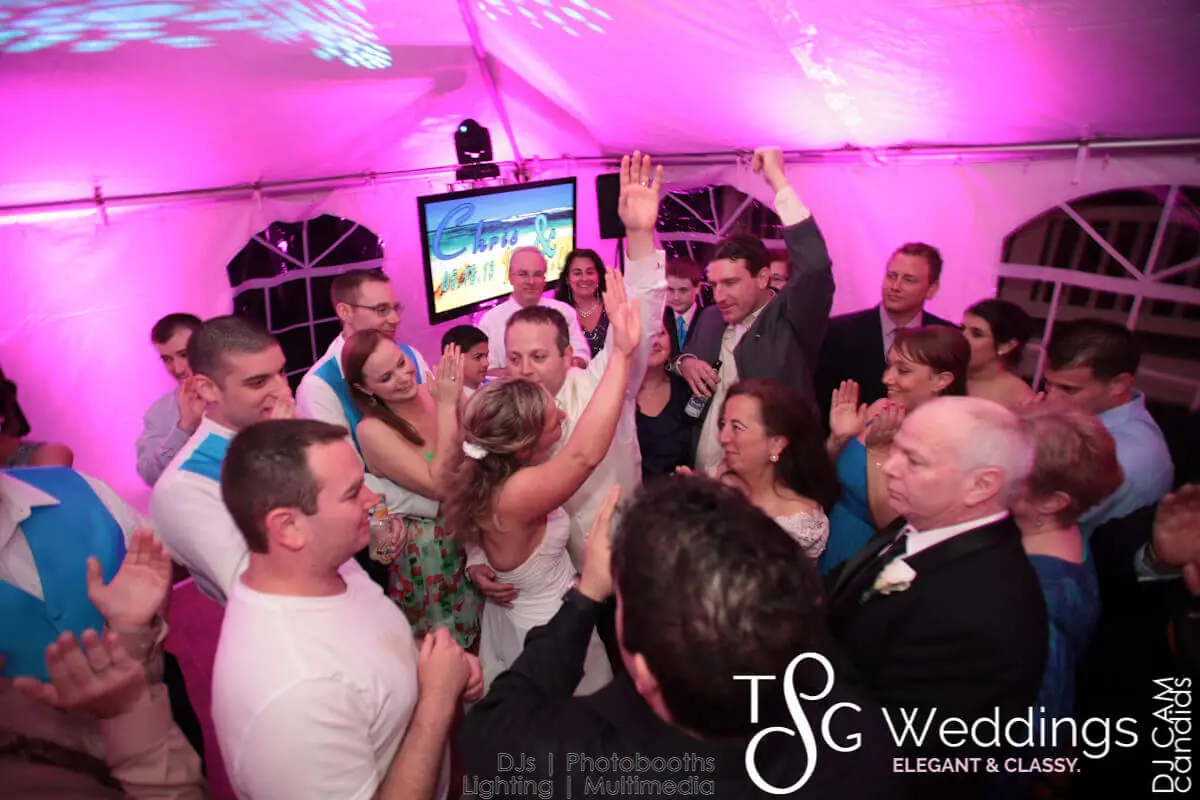 Wedding celebration and lighting at Eastern Point Yacht Club, gallery photo 3