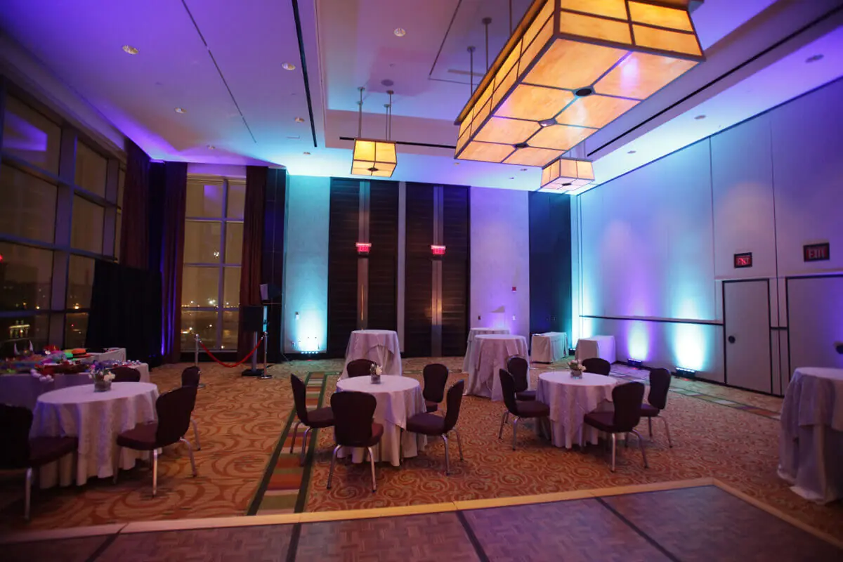Wedding lighting at The Intercontinental