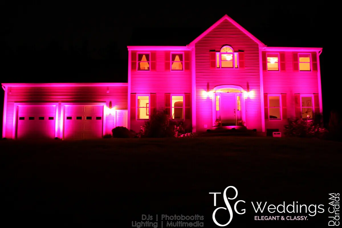 Wedding celebration and lighting at Private Home, gallery photo 3